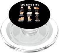 God Says I Am - Christian Faith Amante Gatto Kitty Proprietario PopSockets PopGrip per MagSafe
