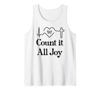 God Scripture Count it all Joy Sign Christian Bible Verse Canotta
