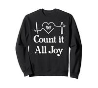 God Scripture Count it all Joy Sign Christian Bible Verse Felpa