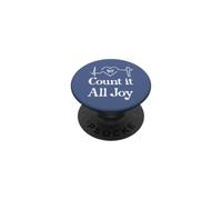God Scripture Count it All Joy Sign Christian Bible Verse PopSockets PopGrip Adesivo
