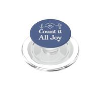 God Scripture Count it All Joy Sign Christian Bible Verse PopSockets PopGrip per MagSafe