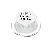 God Scripture Count it All Joy Sign Christian Bible Verse PopSockets PopGrip per MagSafe