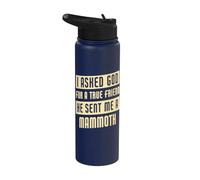 God Sent Me A Mammoth Divertente Mammut Stainless Steel Insulated Water Bottle