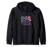 God Shed His Grace Shirt Christian Patriotic American 4 luglio Felpa con Cappuccio