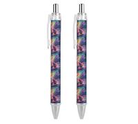 God Truck - Penna a sfera con stampa a forma di bandiera degli Stati Uniti, retrattile, fusto rotondo, punta fine, 0,5 mm, 1/2/4 pezzi