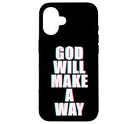 GOD Will Make A Way - Christian Faith Inspirational Custodia per iPhone 16