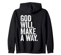 God Will Make A Way - Christian Faith Inspirational Felpa con Cappuccio