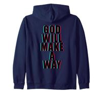 God Will Make A Way - Christian Faith Inspirational Felpa con Cappuccio