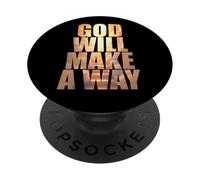 GOD Will Make A Way - Christian Faith Inspirational PopSockets PopGrip Adesivo
