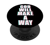 GOD Will Make A Way - Christian Faith Inspirational PopSockets PopGrip Adesivo