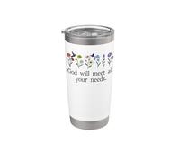 God Will Meet All Your Needs Philippians 4:19 4:9 Christian Bicchiere termico in acciaio inox doppia parete