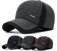 GodbTG Adjustable Men's Winter Baseball cap with Ear Muffs, Thickened And Warm (#2,Adjustable)
