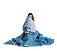 GodbTG Cooling Throw Blanket for Hot Sleepers, Lightweight Summer Blanket, Soft Breathable Cooling Bedding for Bed Couch Travel Camping, All Season Comfort (Deep Blue,39.4 x 59.1 in)
