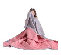 GodbTG Cooling Throw Blanket for Hot Sleepers, Lightweight Summer Blanket, Soft Breathable Cooling Bedding for Bed Couch Travel Camping, All Season Comfort (Pink,39.4 x 59.1 in)