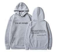 GodbTG Dear Person Behind Me Hoodie, You Are Enough Hoodie, to The Person Behind Me Hoodie (#8,M)