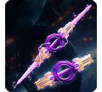 GodbTG Light Up Fire Spin Sword - Double-Edged Rotating Lightsaber Toy with 7-Color Expandable Blades, FX Sound, Spark Effect & Retractable Dual Design, Cool Role-Play Cosplay Accessory (#1)