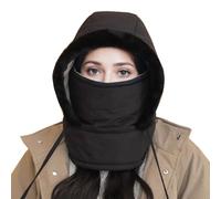 GodbTG Plush-Lined Thickened Thermal Hat with Face Mask for Men And Women, Ski Winter Face Mask, Winter Camping Hooded (#6,Taglia Unica)