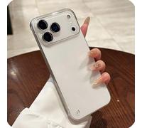 GodbTG Semi-Transparent Electroplated Phone Case for iPhone 17 16 15 14 13 12 11 PRO MAX Air Plus (Clear,17 Air)