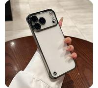 GodbTG Semi-Transparent Electroplated Phone Case for iPhone 17 16 15 14 13 12 11 PRO MAX Air Plus (Green,15 PRO MAX)