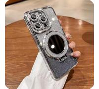 GodbTG Sparkling Diamond Women's Phone Case with Mirror & Stand for iPhone 12/13/14/15/16/17 Pro Max,17Air (14,#4)