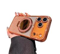 GodbTG Sparkling Diamond Women's Phone Case with Mirror & Stand for iPhone 12/13/14/15/16/17 Pro Max,17Air (13,#6)