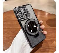 GodbTG Sparkling Diamond Women's Phone Case with Mirror & Stand for iPhone 12/13/14/15/16/17 Pro Max,17Air (14,#1)