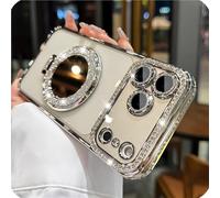 GodbTG Sparkling Diamond Women's Phone Case with Mirror & Stand for iPhone 12/13/14/15/16/17 Pro Max,17Air (15 Pro,#11)