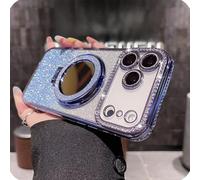 GodbTG Sparkling Diamond Women's Phone Case with Mirror & Stand for iPhone 12/13/14/15/16/17 Pro Max,17Air (12 Pro,#8)