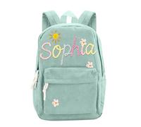 Godchoices Zaini personalizzati per bambine bambini Zaino personalizzato con nome Zaino personalizzato in velluto a coste Regali per il ritorno a scuola