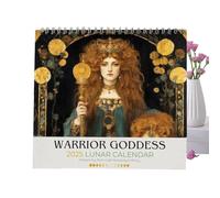 Goddess 2025 Moon Phase Calendar,Goddesses 2025 Lunar Calendars 2025 New Year Monthly Calendar Planner, include 12 illustrazioni originali Un regalo gotico per gli amanti del mito greco