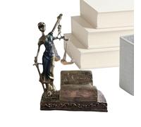 Goddess Justice Statue Decor, Vintage Female Figurine Ornament, Classic Design for Symbolic Fairness Display, Detailed Resin Craftsmanship Feature, Desktop Home Decoration Accent, Elegant Sculpture