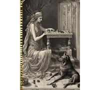 Goddess of Death with Dog: Blank Lined Notebook