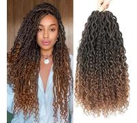 Goddess - Trecce in finto stile boho, 61 cm, 8 confezioni da 8 pezzi, con passanti, 1B/30