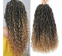 Goddess - Trecce morbide da 61 cm, stile boho, da donna, con passanti, 1B/27