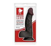 Gode Amazing Black 23 x 5 cm - Captain Red