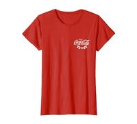 Godere di Coca Cola retrò Alloro Corona Maglietta, Donna, Rosso, 3XL