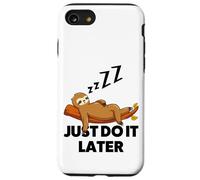 godere di Fare si Più tardi Fresco Divertente Sarcastico Pigro Bradipo Il sonno divertente Custodia per iPhone SE (2020) / 7/8