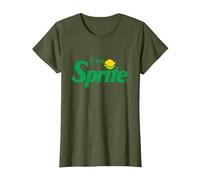 Godere di Sprite 90s Limone Logo Maglietta, Donna, Oliva, L