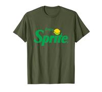 Godere di Sprite 90s Limone Logo Maglietta, Uomo, Oliva, M