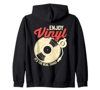 godere di vinile E 'la cosa reale musica Groove Felpa con Cappuccio