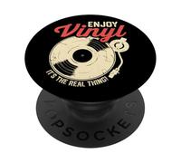 godere di vinile E 'la cosa reale musica Groove PopSockets PopGrip Adesivo