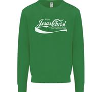 Godere Gesù Cristo Divertente Christian Bambini Felpa Maglione