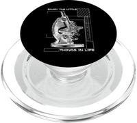 Godetevi le piccole cose nella vita microscopio microbiologia PopSockets PopGrip per MagSafe