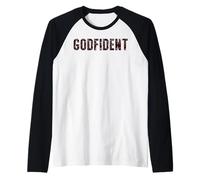 Godfident Christian Believer Fede in Dio Chiesa Religiosa Maglia con Maniche Raglan