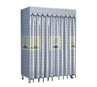 GODFSAHG Armadio portatile in tessuto con staffa in metallo pieghevole per riporre i vestiti, organizer per appendere mensole Dimensioni: (100 x 48 x 170 c, 140 x 48 x 170 cm) (dimensioni: 100 x 48 x