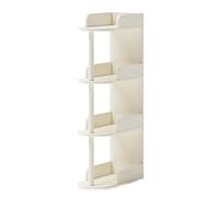 GODFSAHG Libreria angolare industriale con ripiano alto a 3/4 strati, perfetto per piccoli spazi di ufficio (24 x 30 x 104,5 cm)