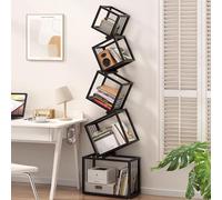 GODFSAHG Moderna torre per libri in metallo per piccoli spazi libreria verticale per casa ufficio invisibile galleggiante angolo libreria torre per esposizione