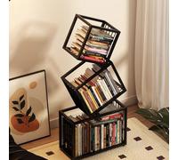 GODFSAHG Moderna torre per libri in metallo per piccoli spazi libreria verticale per casa ufficio invisibile galleggiante multiuso mensola ad angolo