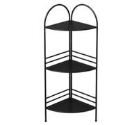 GODFSAHG Scaffale angolare angolare a 3 ripiani, in metallo, scaffale angolare moderno per soggiorno, camera da letto, ufficio, libreria angolare (oro)