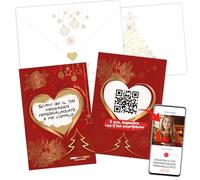Godiru Biglietto Gratta e Vinci Natalizio Personalizzato CertEmotions. Idea Regalo di Natale con Videomessaggio, per Amici, Famiglia, Uomo e Donna